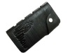 Black PU leather wallet for men