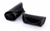 Black PVC soft sunglasses case