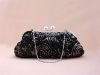 Black Pearl Embroider Women evening bag