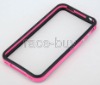Black Pink TPU skin Bumper Case Cover For iPhone 4 4G
