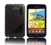 Black S Line TPU Case for Samsung Galaxy Note