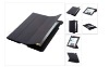 Black Slim Smart Cover with back case for iPad 2