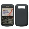 Black Solid Skin Cover For RIM BlackBerry 9700(Bold) 9780(Bold)