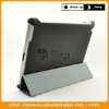 Black, Standing Leather Skin for Apple iPad2, Folding Leather Case for iPad 2, 6 colors at stock, OEM welcome, with nice box