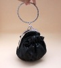 Black Vintage Evening Clutch Rhinestone Wristlet Bag