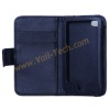 Black Wallet Design Flip Leather Protective Case Cover For Apple iPod Touch4