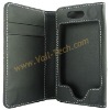 Black Wallet Design Leather Protective Case Cover for Apple iPhone4 4G
