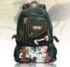 Black Washed canvas school back packs