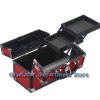 Black aluminum cosmeitc color, Two trays, (F2682K)
