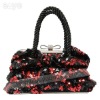 Black and red clutch evening bags WI-0345