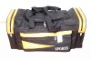 Black and yellow colored traveling bag