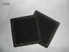 Black canvas mat for cup