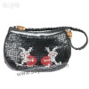 Black clutch evening bags WI-0280