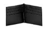 Black color money clip wallet