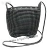 Black designer evening handbag WI-0420