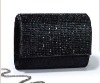 Black diamand handmade evening clutch bags