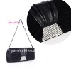 Black diamand handmade evening clutch bags