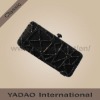 Black evening crystal purses