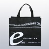 Black fashion shopping non woven bag