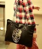 Black fashion skull bags with skull designs rivet YHloday 1227