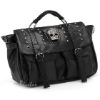 Black fashion skull tote bag with skull designs YHloday 1226