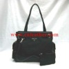 Black fashion wholesale tote bags with small bag matches