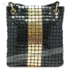 Black gold Aluminum evening handbag WI-0851