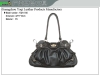 Black imittion leather rope handle Fahion bags ladies handbags