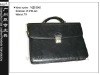 Black leather Mens breif case and bag(document bag, portfolio)