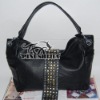 Black leather bag C300103