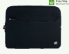 Black neoprene laptop bag for man