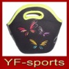 Black neoprene lunch bag by YF factory