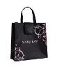 Black nonwoven tote bag