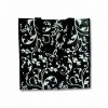 Black reusable non woven tote bag with lamination