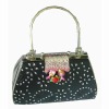 Black satin fashion handbags ladies 2012