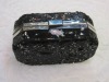 Black sequins evening clutch