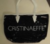 Black shiny PU tote bag,casual bag