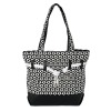 Black simple  handbag for lady shopping