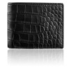 Black snake skin Mens' Leather Wallet 042