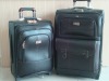 Black snakeskin case trolley in set