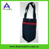 Black  waterproof  pocket fold beach bag