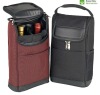 Black wine cooler bag for 2 bottle