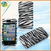 Black zebra hard design case for iphone 4G