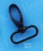 Black zinc alloy snap hooks,carabiner,swivel hook for bags