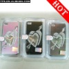 Bliing Shiny Diamond Heart Cover Skin Heart Plastic Hard Back Cover Case for iphone4 4s