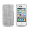 Bling Bling Rhinestone Case for iPhone 4 Silver Crystal