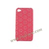 Bling Glitter Flower Back Cover Skin for iPhone 4 4TH/Hot Pink