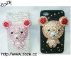Bling and dimond hard case for iphone4g 100% hand-made