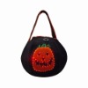 Blinking halloween felt pumpkin bag