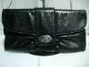 Blk sanke pu lady evening bag